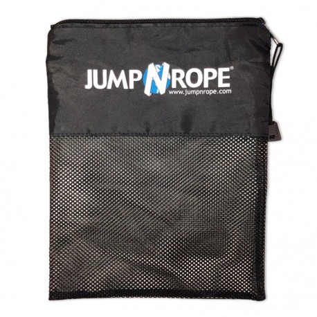 Šokdynės maišelis JumpNrope Black Mesh Zippered Bag
