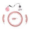 HHM15 HULA HOOP PINK MAGNETIC WITH WEIGHT + COUNTER HMS