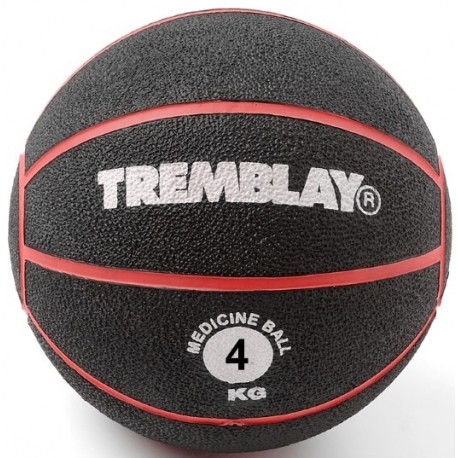 Svorinis kamuolys TREMBLAY Medicine Ball 4kg D23cm Red mėtymui