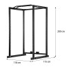 Jėgos narvas KLT3111 POWER RACK WITH ACCESSORIES HMS