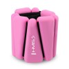 Riešo ir čiurnos svarmenys SNK01 PINK SILICONE WEIGHTED ANKLES AND WRISTS HMS