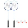 NRZ210 ALUMINIUM-BADMINTONSCHLÄGER-SET + 3 FEDERBÄLLE + TASCHE 1/2 NILS