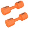 SURENKAMI HANTELIAI HL03 ADJUSTABLE DUMBBELLS ORANGE 2 x 2.5 KG HMS