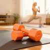SURENKAMI HANTELIAI HL03 ADJUSTABLE DUMBBELLS ORANGE 2 x 2.5 KG HMS