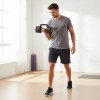 Surenkamas hantelis HL05 3in1 ADJUSTABLE DUMBBELL WITH PUSH-UP BAR AND KETTLEBELL FUNCTION HMS