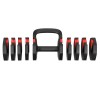 Surenkamas hantelis HL05 3in1 ADJUSTABLE DUMBBELL WITH PUSH-UP BAR AND KETTLEBELL FUNCTION HMS