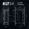 Sieninis sulankstomas jėgos stovas KLT34 MULTIFUNCTIONAL FOLDING POWER RACK GREY HMS