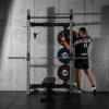 Sieninis sulankstomas jėgos stovas KLT34 MULTIFUNCTIONAL FOLDING POWER RACK GREY HMS