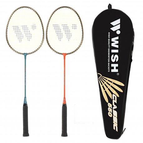 Badmintono rakečių rinkinys ALUMTEC 550K BADMINTON WISH ROCKET SET