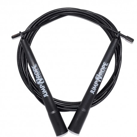 Greičio šokdynė JumpNrope R1.5 Hybrid Black - Long Handle