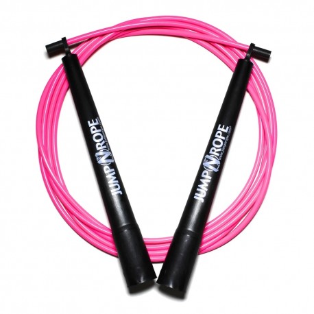 Greičio šokdynė JumpNrope R1.5 Hybrid Pink - Flexy Long Handle