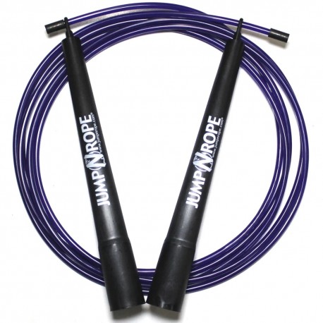 Greičio šokdynė JumpNrope R1.5 Hybrid Purple - Flexy Long Handle