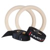 Mediniai gimnastikos žiedai TX07 WOODEN TRAINING RINGS HMS