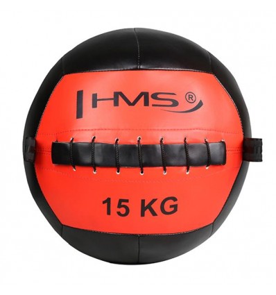 Pasunkintas gimnastikos kamuolys WLB15 EXCERCISE BALL - WALL BALL HMS