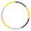 Masažinis gimnastikos lankas HHP005 GREY-YELLOW HULA HOOP 85CM HMS
