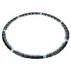 Masažinis gimnastikos lankas HHP006 BLACK-BLUE HULA HOOP 98CM HMS