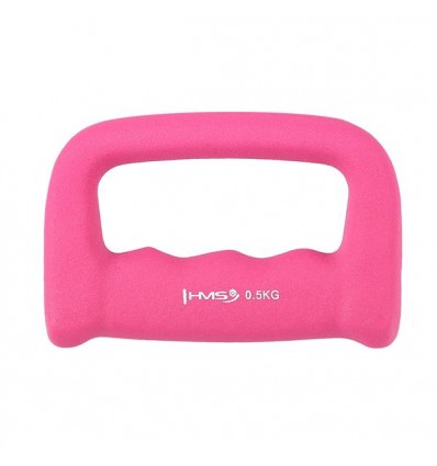 Neopreniniai hanteliai CK05 KASTET PINK NEOPRENE DIPPING DUMBBELL 0.5 KG HMS