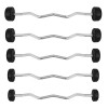 Gumuotas lankstytas grifas GSL-10 CURLED RUBBER COATED BAR 10 KG HMS