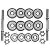 Chromuotų hantelių rinkinys ST15 CHROME DUMBBELL SET IN SUITCASE 15KG HMS