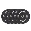 Gumuotas olimpinio grifo svarmuo BBR05 BLACK OLYMPIC PLATE - BUMPER 5 KG HMS