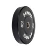 Gumuotas olimpinio grifo svarmuo BBR25 BLACK OLYMPIC PLATE - BUMPER 25 KG HMS