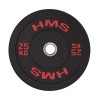 Gumuotas olimpinio grifo svarmuo HTBR25 OLYMPIC PLATE - BUMPER 25 KG HMS(red)