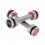 Chromuoti hanteliai HH02 CHROMED DUMBBELL 2 x 2 KG HMS PREMIUM