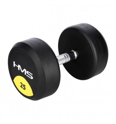 Hantelis HG PRO 25 KG RUBBER DUMBBELL HMS