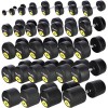 Hantelis HG PRO 32.5 KG RUBBER DUMBBELL HMS