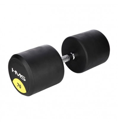 Hantelis HG PRO 70 KG RUBBER DUMBBELL HMS