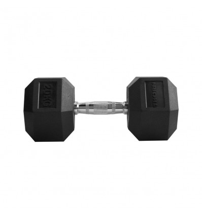 Gumuotas hantelis Thorn + Fit HEXHEAD DUMBBELLS HEX 20 kg