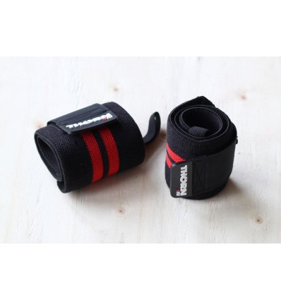 Riešo raištis Thorn + Fit Wrist Wraps 12” black/red stripes