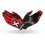 CrossFit treniruočių pirštinės MadMax Crossfit Gloves black/grey/red M dydis