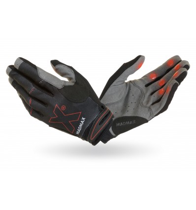 CrossFit treniruočių pirštinės MadMax Crossfit Gloves black/grey/white M dydis
