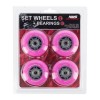 Ratukų rinkinys riedučiams PU 70x24 82A PINK (4 pcs) + ABEC-7 (8 pcs) SET NILS EXTREME