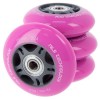 Ratukų rinkinys riedučiams PU 72x24 82A PINK (4 pcs) + ABEC-7 (8 pcs) SET NILS EXTREME