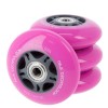 Ratukų rinkinys riedučiams PU 76x24 82A PINK (4 pcs) + ABEC-7 (8 pcs) SET NILS EXTREME