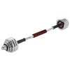 Chromuotų hantelių rinkinys su lagaminu STC30 CHROME DUMBBELL SET-BARBELL IN SUITCASE 2x15KG HMS