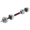 Chromuotų hantelių rinkinys su lagaminu STC30 CHROME DUMBBELL SET-BARBELL IN SUITCASE 2x15KG HMS