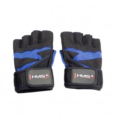 Treniruočių pirštinės RST02 SIZE M MEN'S FITNESS GLOVES HMS (black - blue)