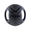 MEDICININIS KAMUOLYS SU RANKENOMIS MULTI GRIP MEDBALL BLACK 7kg