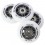 Ratukai riedučiams PU 70x24 82A WHITE MAT (4 szt.) + ABEC-9 (8 szt.) SET NILS EXTREME