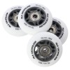 Ratukai riedučiams PU 70x24 82A WHITE MAT (4 szt.) + ABEC-9 (8 szt.) SET NILS EXTREME