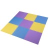 MP10 MULTIPACK YELL-BLUE-PURP PUZZLE PROTECTIVE MAT 60x60x1.0 CM (9 PCS. SET) ONE FITNESS