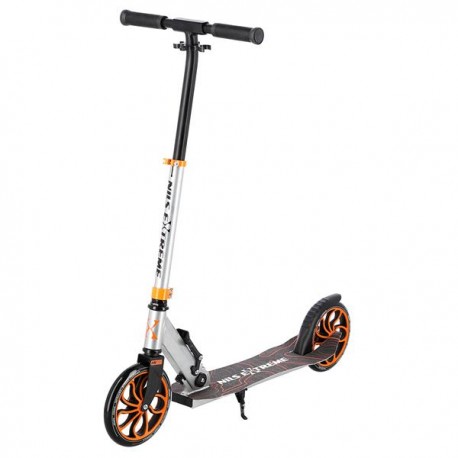 Paspirtukas HM203 SILVER-ORANGE SCOOTER NILS EXTREME