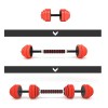 Svorių ir grifo rinkinys SGGX30 DUMBBELL SET-BARBELL 30KG HMS