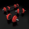 Svorių ir grifo rinkinys SGGX20 DUMBBELL SET-BARBELL 20 KG HMS