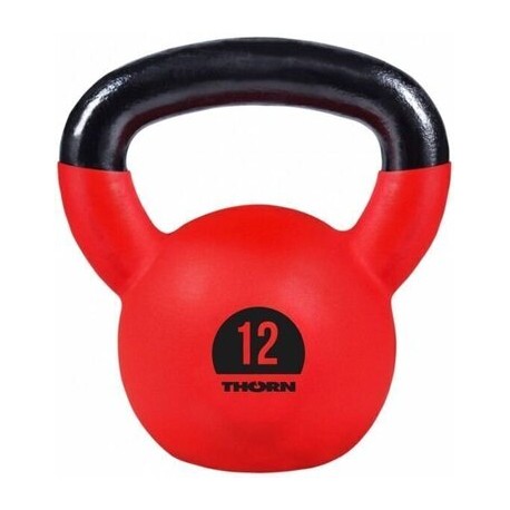 Gumuota gira THORN+FIT Cast-iron with rubber protective coating Kettlebell 12kg