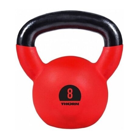 Gumuota gira THORN+FIT Cast-iron with rubber protective coating Kettlebell 8kg