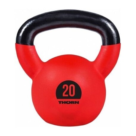 Gumuota gira THORN+FIT Cast-iron with rubber protective coating Kettlebell 20kg